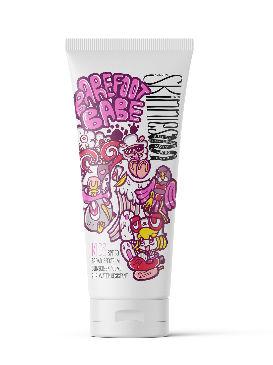 Skinnies Kids SPF50 100ml - Barefoot Babe